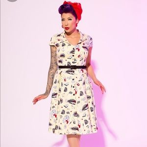 FEMINIST RETRO PINUP GIRL MIDI DRESS